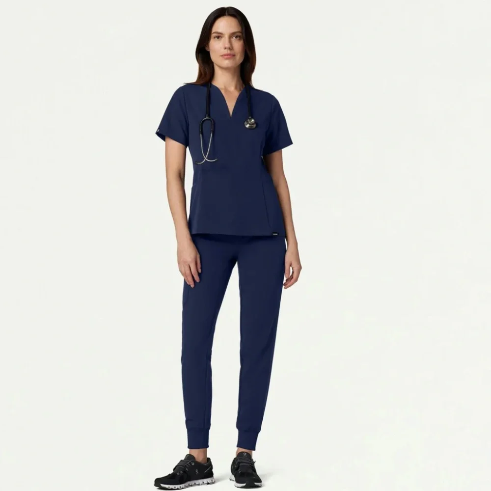 Jaanuu Silex Slim Knit-Waist Scrub Jogger